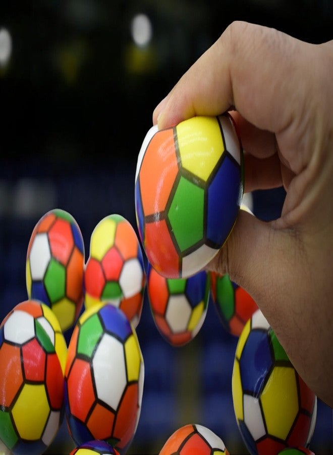 Asera كرات إسفنجية ناعمة من أسيرا، 12 قطعة، بألوان قوس قزح، خفيفة الوزن - هدايا تذكارية لأعياد ميلاد الأطفال - Image 2